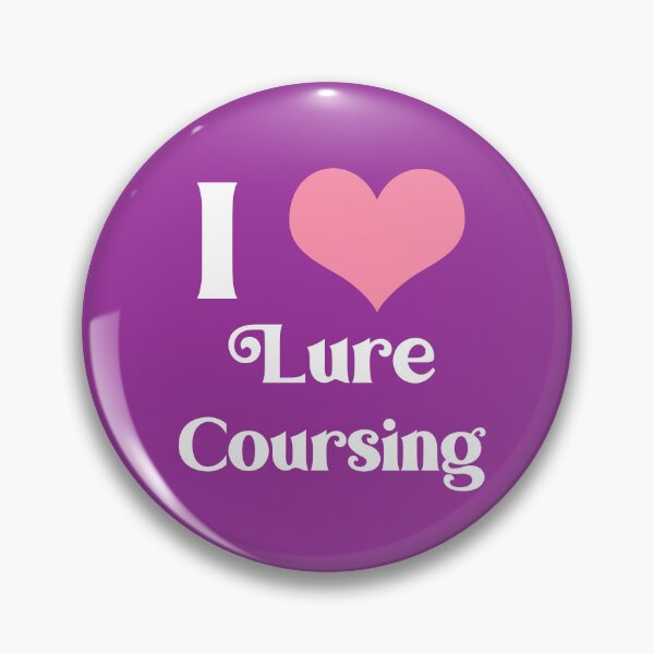 Item preview,  I LOVE LURE COURSING - LURE COURSING HEART IN WHITE AND PINK designed and sold by Iskybibblle.