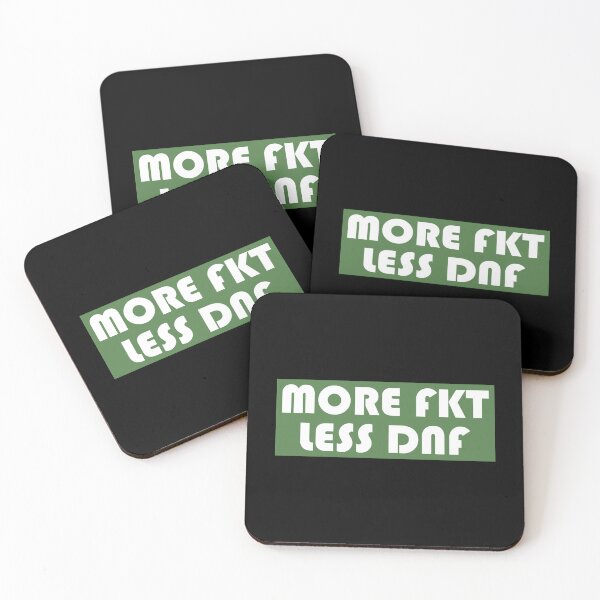 Item preview, More Fkt Less Dnf Sticker designed and sold by debbieeileenrzp.