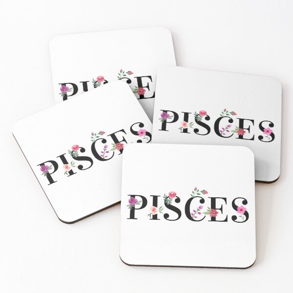 Item preview, Pisces with Pretty Flowers designed and sold by Hellofriendco.