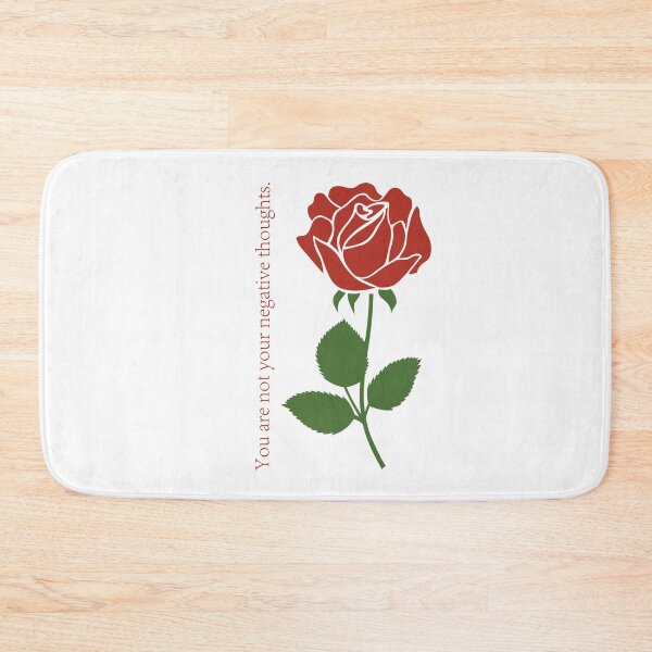 Item preview, You are not your Negative Thoughts - Beautiful Red Rose Picture designed and sold by Unaiza Khalid.