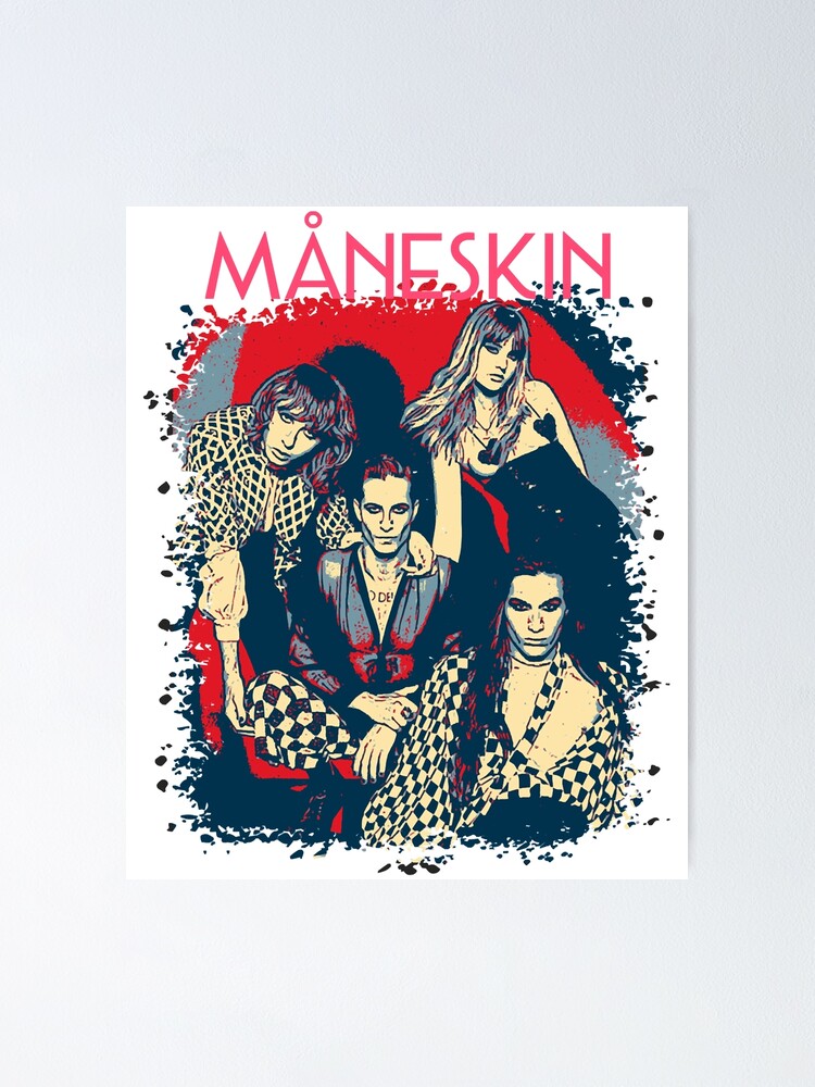"For Men Women Rock Band Maneskin Awesome For Music Fan" Poster for