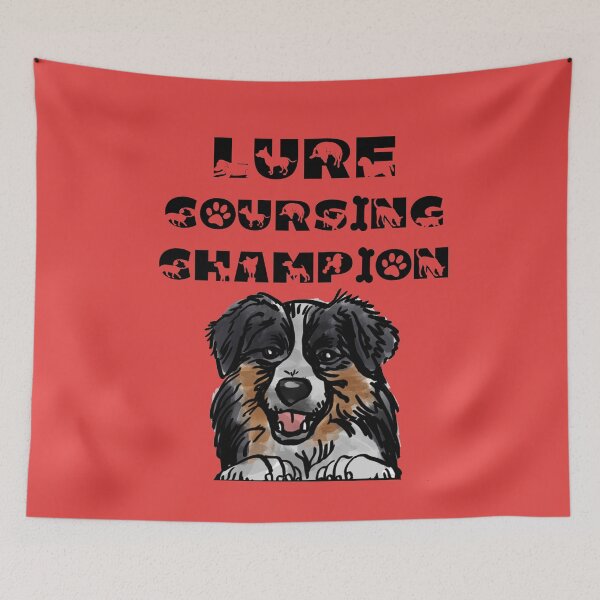 Item preview, FUNNY LURE COURSING CHAMPION - SHEEPDOG  -WATERCOLOR designed and sold by Iskybibblle.