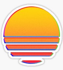 Outrun Retro Sun Sticker