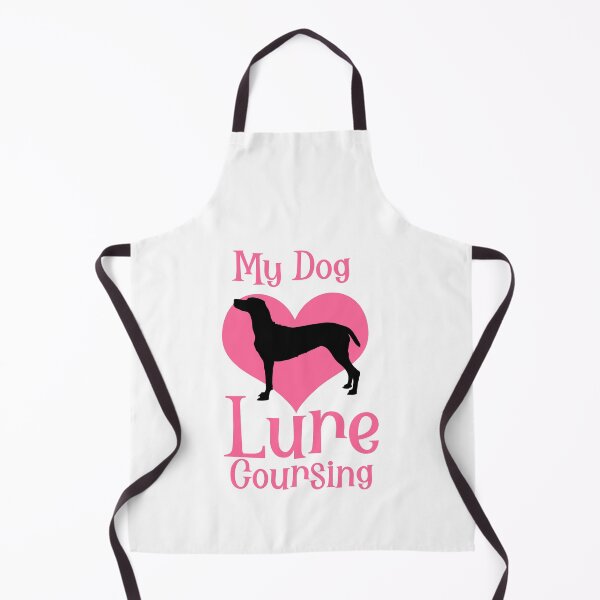 Item preview, RETRO MY DOG LOVES LURE COURSING - LURE COURSING HEART IN BLACK AND PINK designed and sold by Iskybibblle.