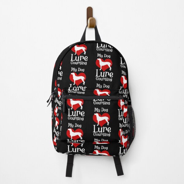 Item preview, RETRO MY DOG LOVES LURE COURSING - LURE COURSING HEART IN WHITE AND RED designed and sold by Iskybibblle.