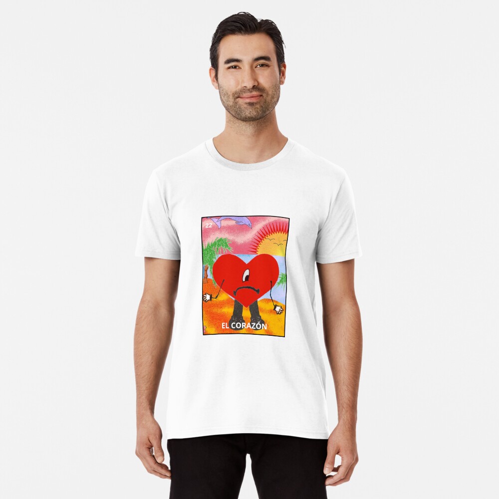 Bad Bunny El Romantico Sunflower Loteria T-Shirt – JFiveCustoms