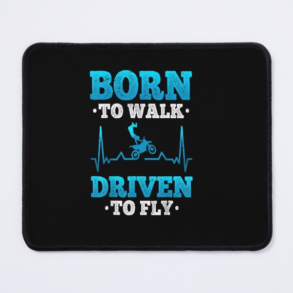 Item preview, Dirtbike Motocross Heartbeat Born to Walk Driven to Fly MX designed and sold by Sarena84.