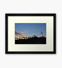 Evening Sky at Lyme Dorset UK Framed Print