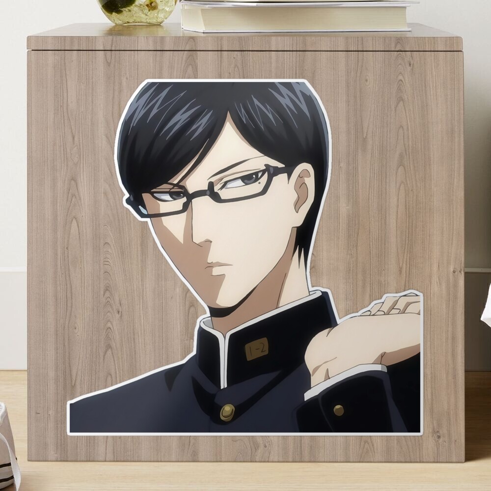 Sakamoto desu ga? (Sparkle) [RED] Sticker for Sale by Keihoshi