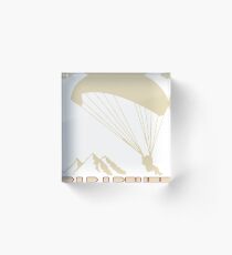 ALLEZ JE FILE, J'AI PARAPENTE Acrylic Block