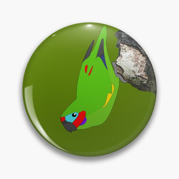 Item preview, Double-eyed Fig Parrot with footprints designed and sold by CairnsBirders.