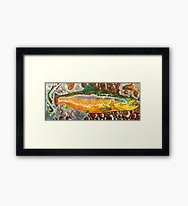 Pumpkin Seed - Trout Painting Framed Print