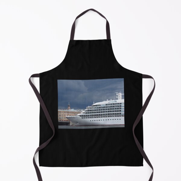 Item preview, Seabourn Sojourn Berthed Beneath Stormy Skies Canvas Print designed and sold by Welve36tea.
