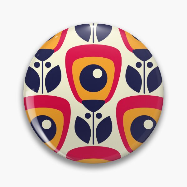 Item preview, 0932 - playful retro flowers designed and sold by RouCouCou.