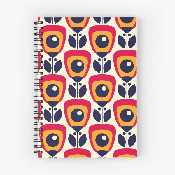 Item preview, 0932 - playful retro flowers designed and sold by RouCouCou.