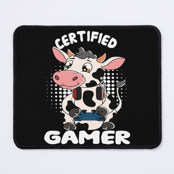 Item preview, Certified Gamer Cute Cow  designed and sold by KathleenR67443.