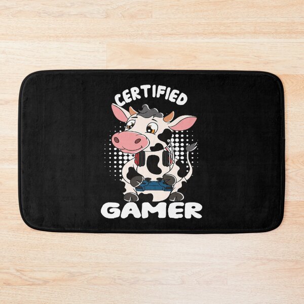 Item preview, Certified Gamer Cute Cow  designed and sold by KathleenR67443.