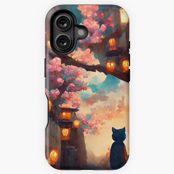 Aperçu de l'œuvre Chat aux lanternes créée et vendue par Skanz.