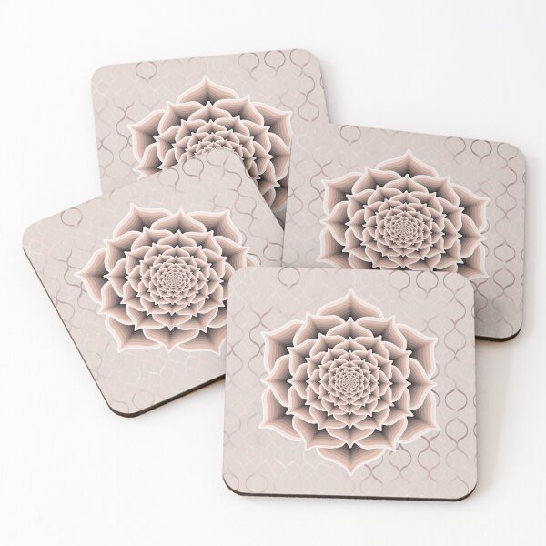 Item preview, Geometric Floral in Blush designed and sold by DogLifeCo.