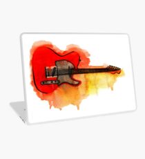 Vinilo para portátil Guitarra Acuarela