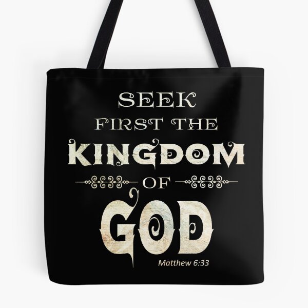 Item preview, Seek First the Kingdom of God - Christian Verse Tshirt designed and sold by Narrow-Path.