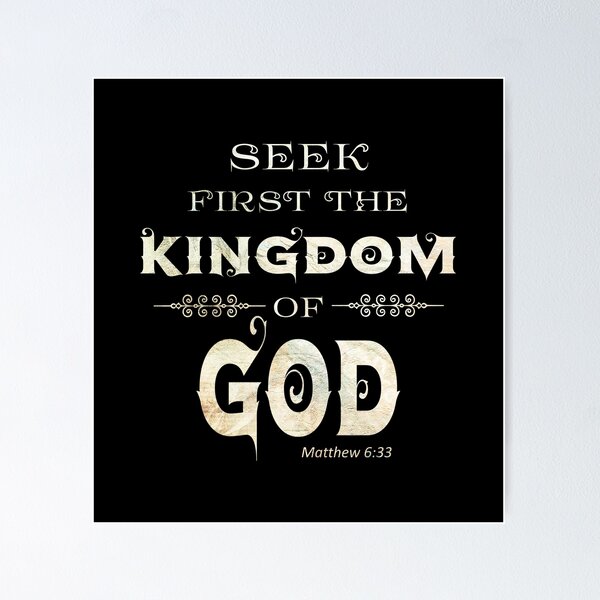 Item preview, Seek First the Kingdom of God - Christian Verse Tshirt designed and sold by Narrow-Path.