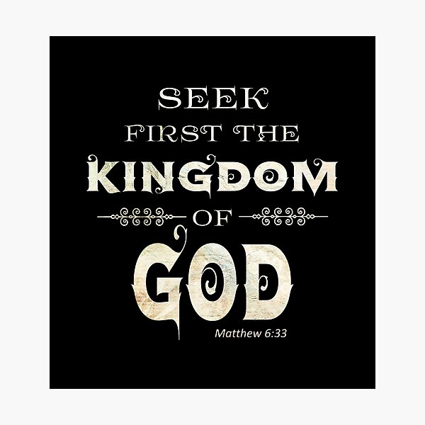 Item preview, Seek First the Kingdom of God - Christian Verse Tshirt designed and sold by Narrow-Path.