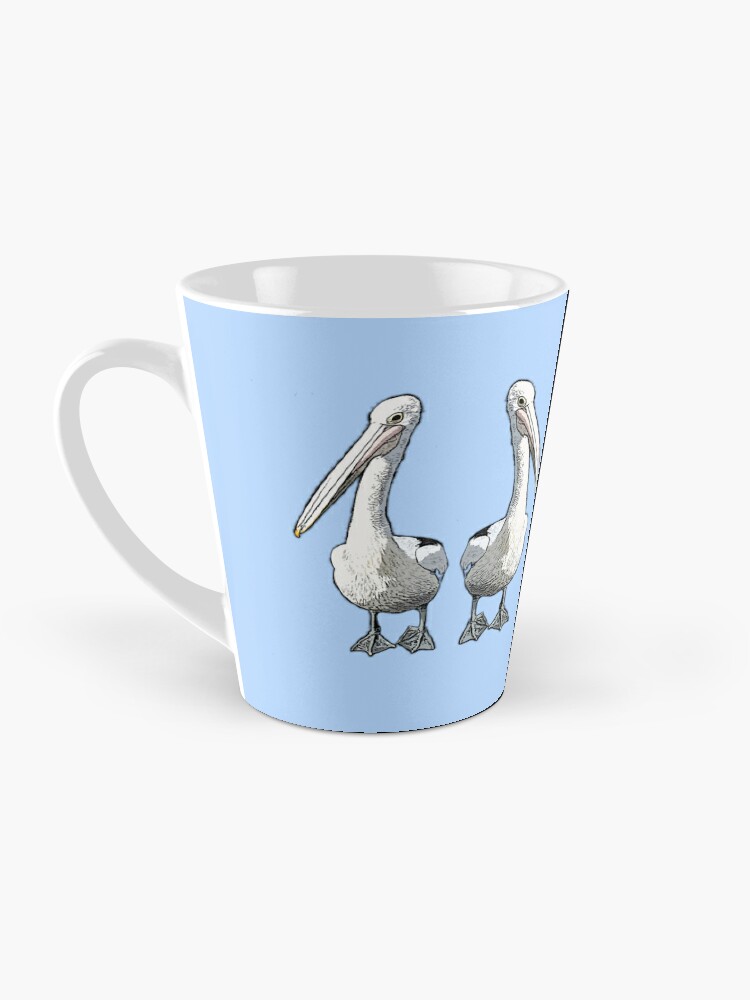 It is a Pelicans Life CARTOON PELICAN BASED ON A REAL PELICAN AT SYDNEY  FISH MARKETS Coffee Mug for Sale by Iskybibblle