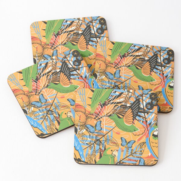 Item preview, Boho Bird and Butterfly Nature Pattern designed and sold by LaBellCreative.