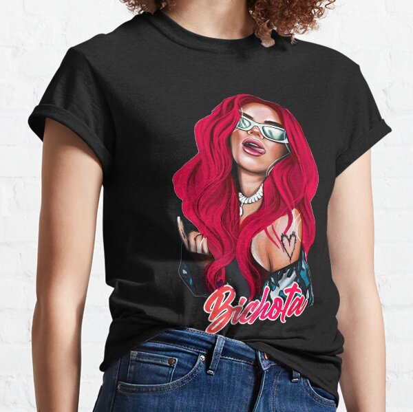 Karol G pelirroja Ilustración con Bichota Camiseta clásica