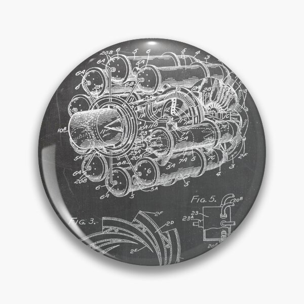 Item preview, Airplane Jet Engine Patent - Airline Engine Art - Black Chalkboard designed and sold by patentpress.