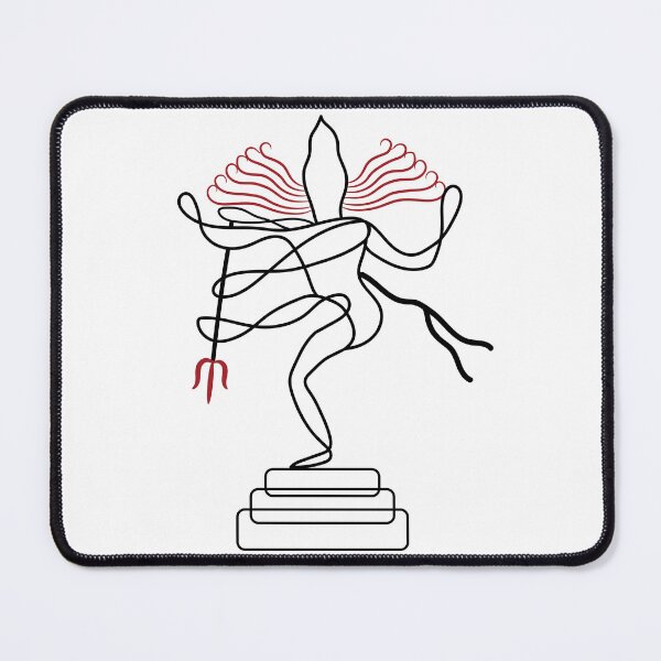 Item preview, Nataraja Lord Shiva Cosmic Dancer Line art Mahadev Hindu designed and sold by alltheprints.
