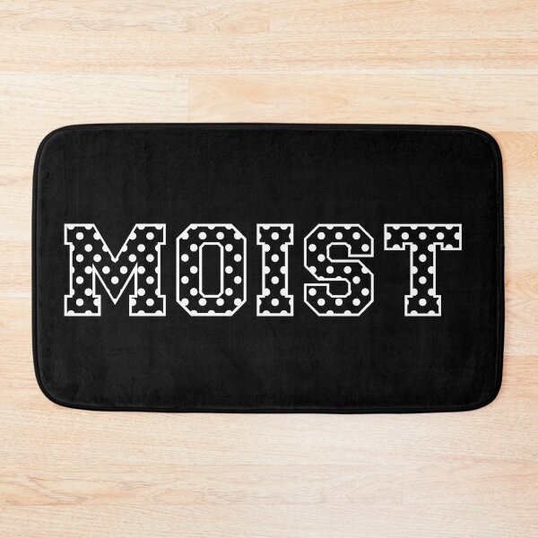 Item preview, POLKA DOT MOIST TYPOGRAPHY WORD BY ISKYBIBBLLE  designed and sold by Iskybibblle.