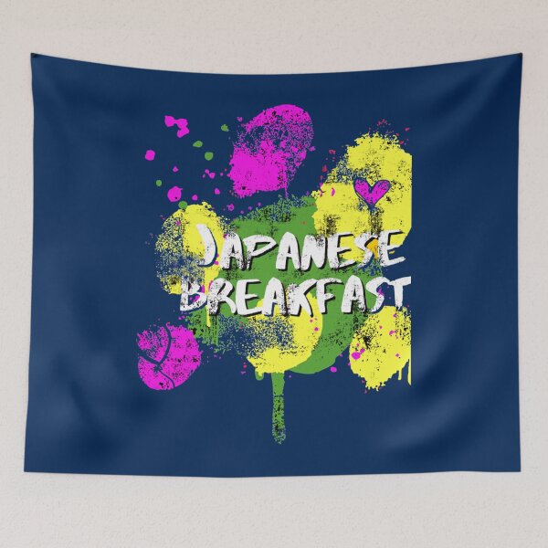 Item preview, Aesthetic Cartoon Anime Happy Japanese Breakfast Splatter Logo Cute Fan   designed and sold by LionelNelson.