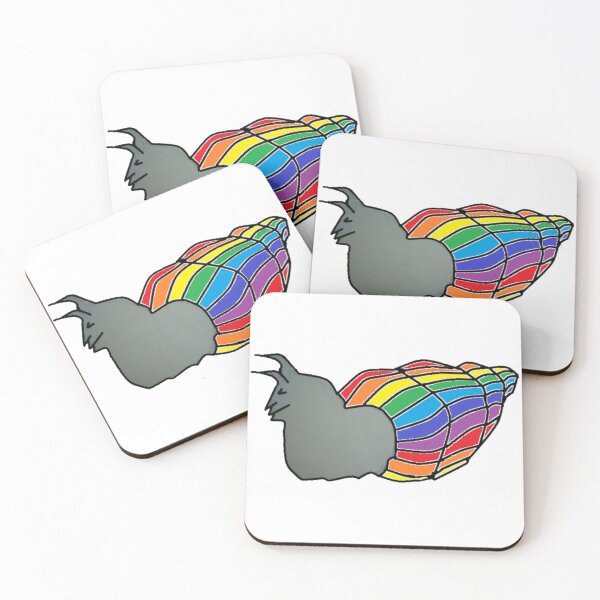 Item preview, KABFA Designs Anneka Marie, Rainbow Shell Snail, LGBT Snail. designed and sold by KABFA Designs.