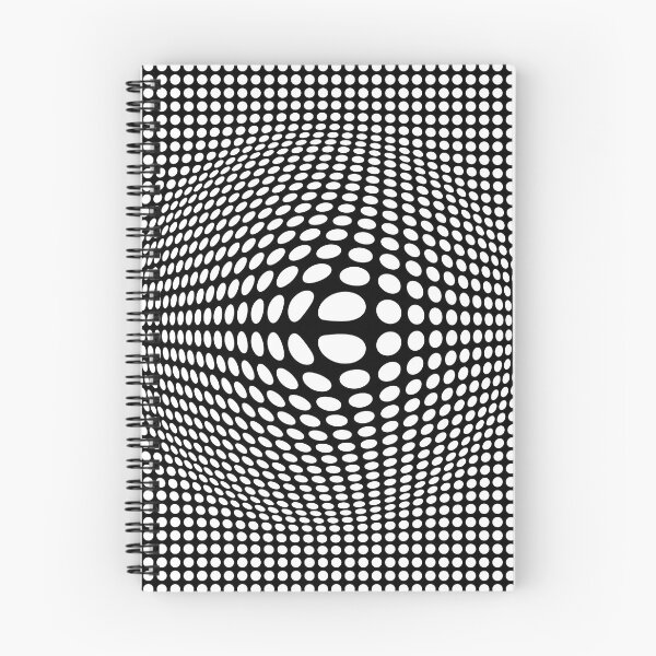 Item preview, Black And White Circles Op-Art Optical Illusion Retro Graphic Victor Vasarely Style designed and sold by artsandsoul.