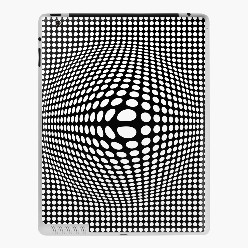 Victor Vasarely Print, Optical Illusion Art, Black and White