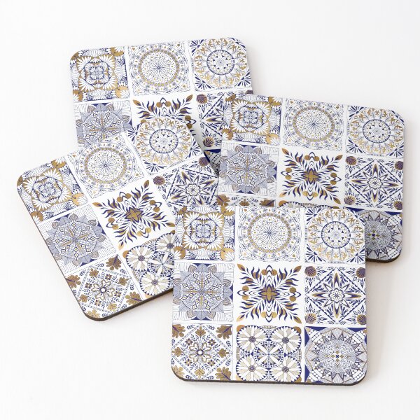 Item preview, Blue and Gold Mosaic designed and sold by moart22.