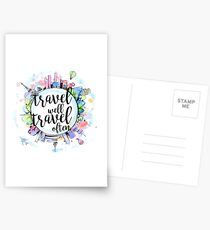 Travel Well, Travel Often Postcards