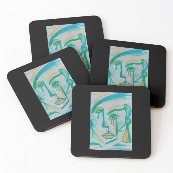 Item preview, BLUE-GREEN Art Print designed and sold by adele9ure.