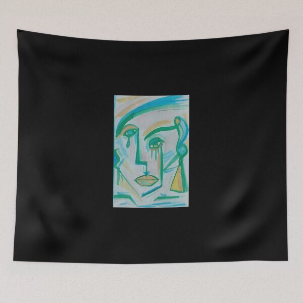Item preview, BLUE-GREEN Art Print designed and sold by adele9ure.