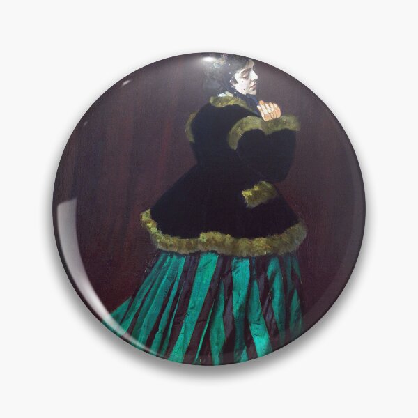 Artikelvorschau, Claude Monet Camille Gemälde - Die Frau im grünen Kleid entworfen und verkauft von Tamas Das.