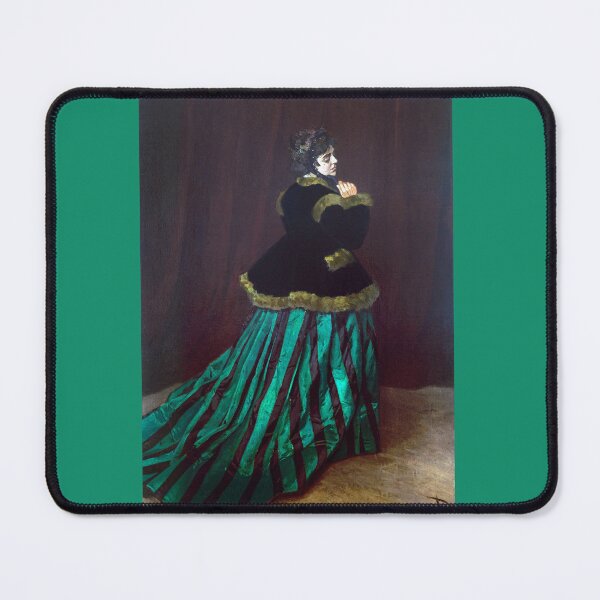 green emerald velvet dress Claude Monet main image 1