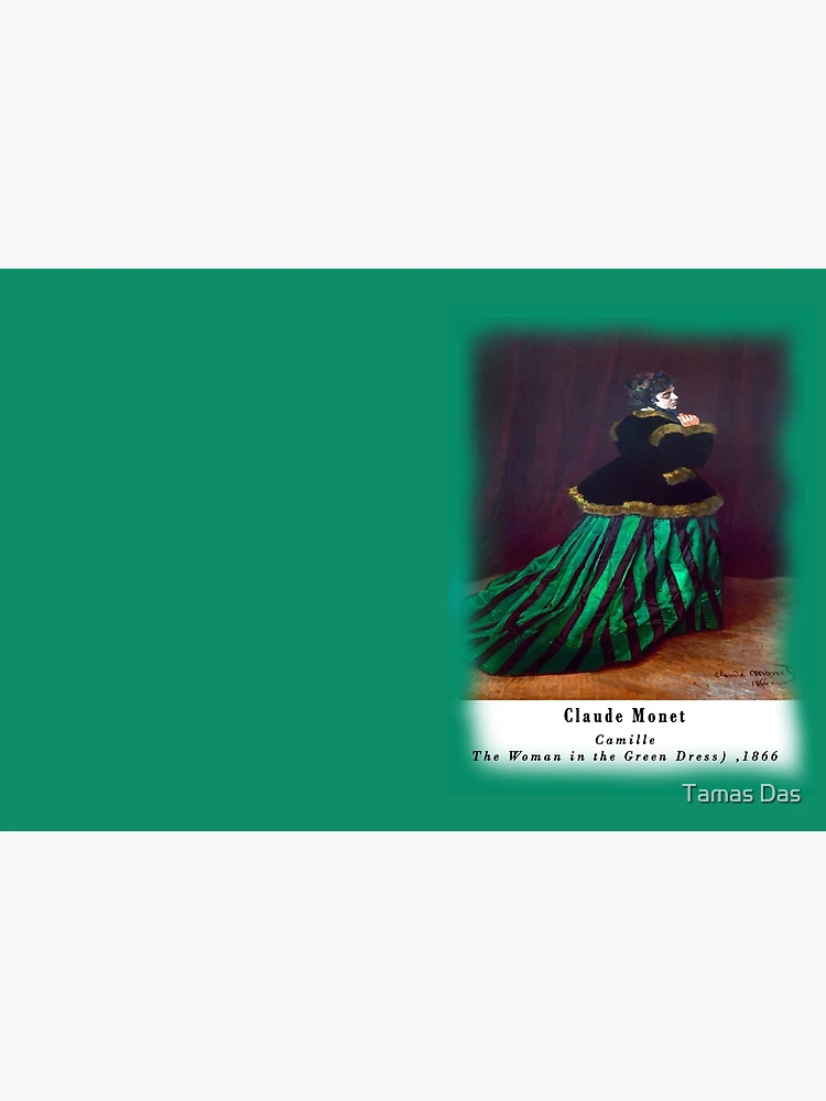 Claude Monet Camille Painting-The Woman in the Green Dress