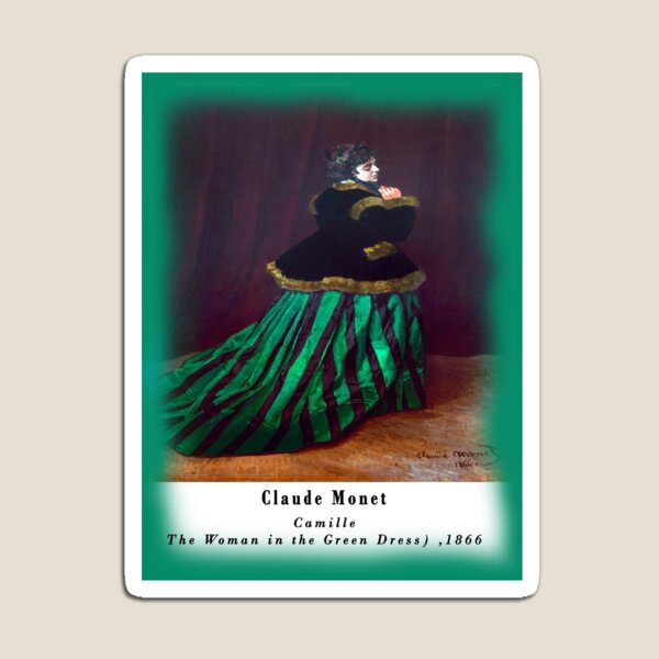 Claude Monet Camille Painting-The Woman in the Green Dress " Art Board Print for Sale by sibudas | Redbubble Claude Monet Camille Painting-The Woman in the Green Dress " Art Board Print for Sale by sibudas | Redbubble