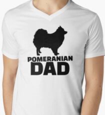 Pomeranian Dad Men's V-Neck T-Shirt