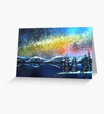 Christmas Eve at Lake Tahoe, California Greeting Card