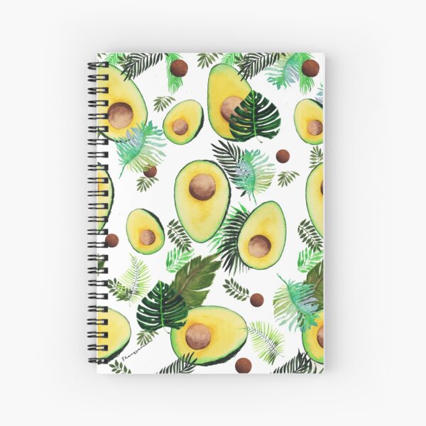 tropical avocado Spiral Notebook