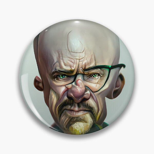 Item preview,  Breakin Bad Walter White aka Heisenberg portrait #1 | AI generated art designed and sold by MichelangeloAI.