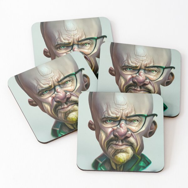 Item preview,  Breakin Bad Walter White aka Heisenberg portrait #1 | AI generated art designed and sold by MichelangeloAI.